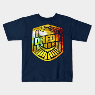 Judge Dredd Galaxy Silhouette Logo Kids T-Shirt